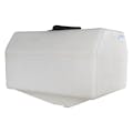 25 Gallon Natural Tamco® Total Drain Tank with 8" Lid & 3/4" FPT Boss Fitting - 24-3/8" L x 18-3/8" W x 18" Hgt. (Stand sold separately)