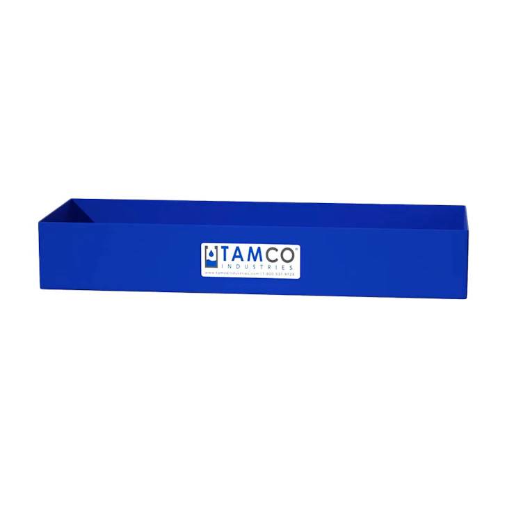 18" L x 6" W x 3" Hgt. Blue Tamco® Tray