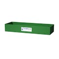 18" L x 6" W x 3" Hgt. Green Tamco® Tray