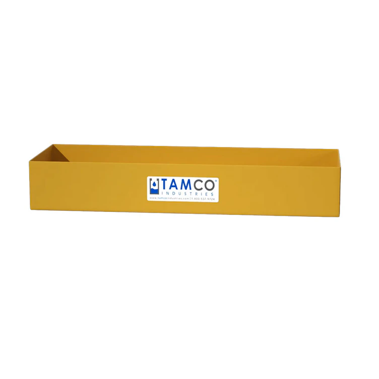 18" L x 6" W x 3" Hgt. Yellow Tamco® Tray