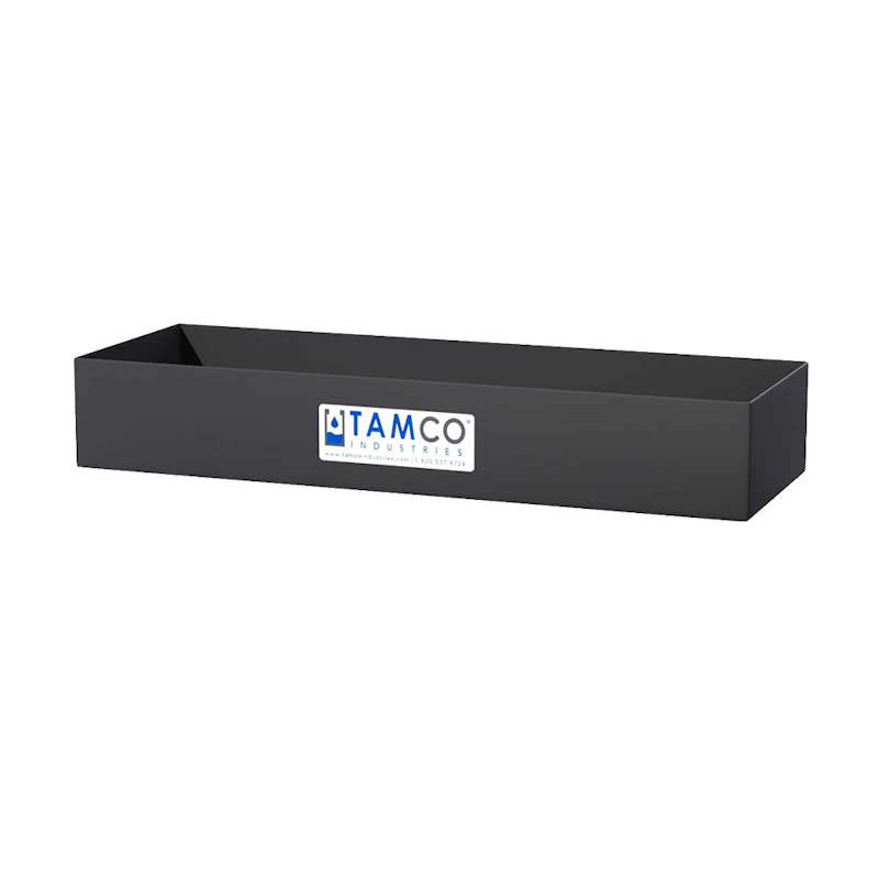 18" L x 6" W x 3" Hgt. Slate Gray Tamco® Tray