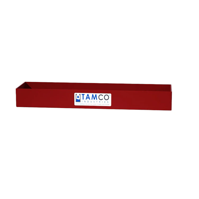 24" L x 6" W x 3" Hgt. Red Tamco® Tray
