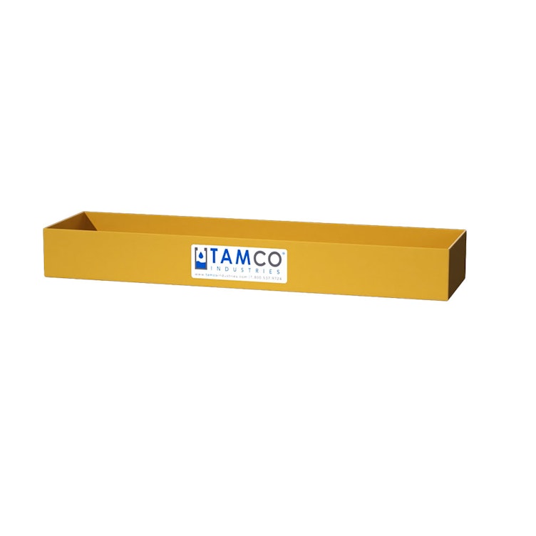 24" L x 6" W x 3" Hgt. Yellow Tamco® Tray