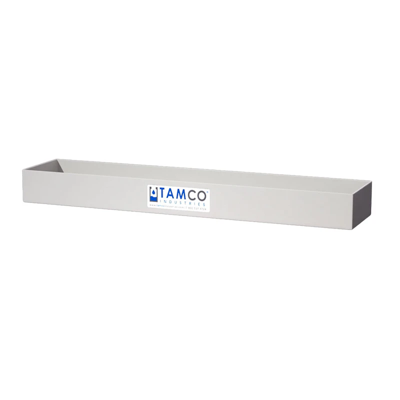 30" L x 6" W x 3" Hgt. White Tamco® Tray
