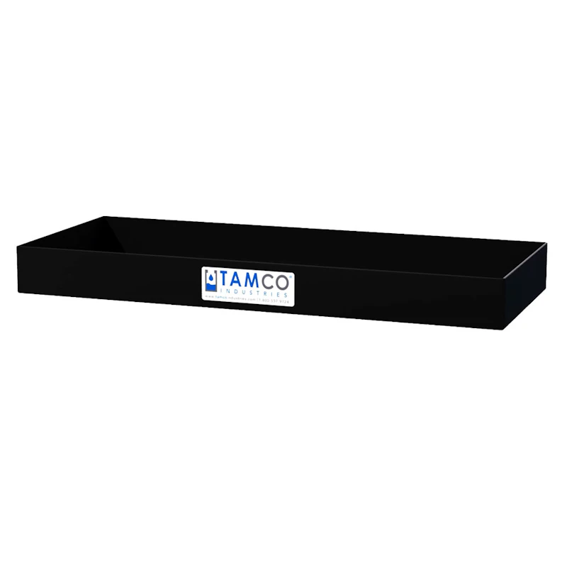 30" L x 12" W x 3" Hgt. Black Tamco® Tray
