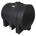 200 Gallon Black Tamco® Leg Tank with 8" Gasketed Lid & 2" Side Fitting - 52" L x 34" W x 38" Hgt.