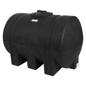 125 Gallon Black Tamco® Leg Tank with 8" Gasketed Lid & 3/4" End Fitting - 48" L x 29-1/2" W x 31" Hgt.