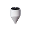 7 Gallon Tamco® Cone Bottom Tank with 60° Cone Angle & 3/4" FPT Bulkhead Fitting - 14" Dia. x 22-3/4" Hgt. (Stand sold separately)