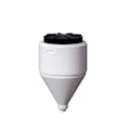 7 Gallon Tamco® Cone Bottom Tank with 60° Cone Angle & 3/4" FPT Boss Fitting (Full Drain) - 14" Dia. x 22-3/4" Hgt. (Stand sold separately)