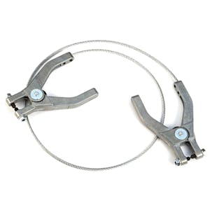 3' Antistatic Grounding Wire with Dual Hand Clamps