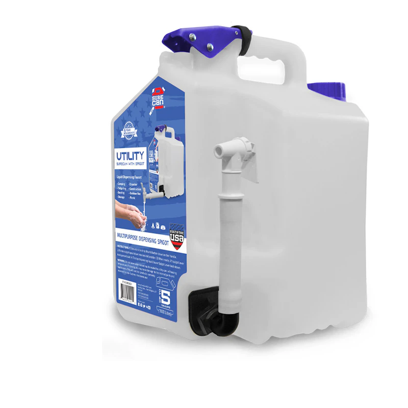 5 Gallon Natural Utility SureCan® with Spigot