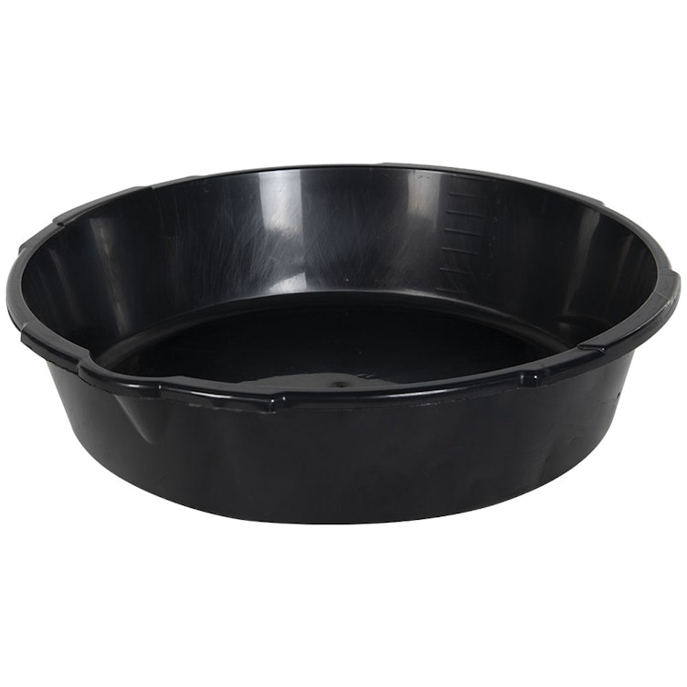 7 Qt. Black Open-Top Drain Pan