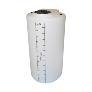 125 Gallon Tan XLPE ProChem® Process Chemical Tank (1.9 Specific Gravity) with 8" Lid - 27" Dia. x 59-1/4" Hgt.