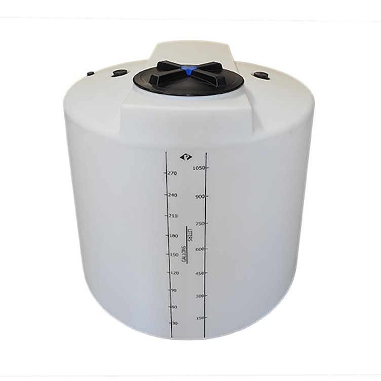300 Gallon Tan XLPE ProChem® Process Chemical Tank (1.9 Specific Gravity) with 16" Lid - 48" Dia. x 51-1/2" Hgt.