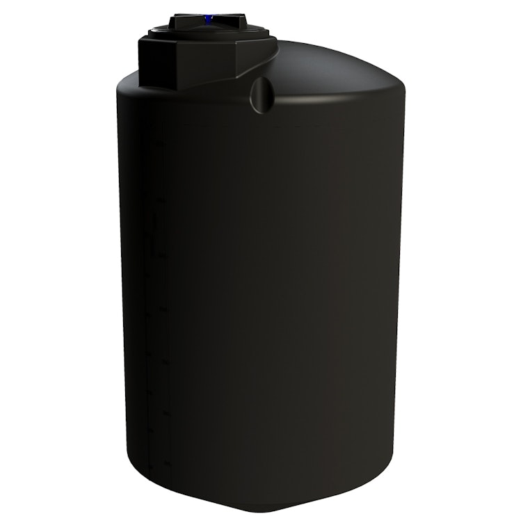 500 Gallon ProChem® Black MDPE 30° Cone Bottom Tank (1.0 Specific Gravity)  - 48" Dia. x 81" Hgt.