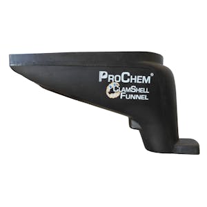ProChem® ClamShell Black Polyethylene Funnel for IBCs with 4" to 6" Lid Opening