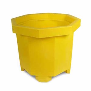 Yellow Ultra-Spill Collector® with Pallet Jack & Drain