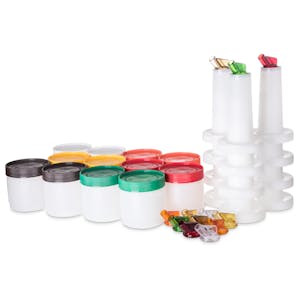 1 Pint (16 oz.) Stor N' Pour® Container - Complete Bundle in Assorted Colors
