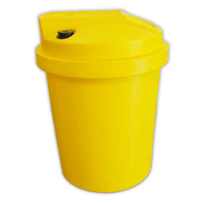 Aquarius™ 55 Gallon Yellow Chemical Feed Tank - 27" Dia. x 35.5" Hgt.