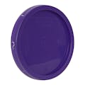 1 Gallon Purple HDPE Economy Round Bucket Lid with Tear Tab