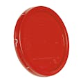 1 Gallon Red HDPE Economy Round Bucket Lid with Tear Tab