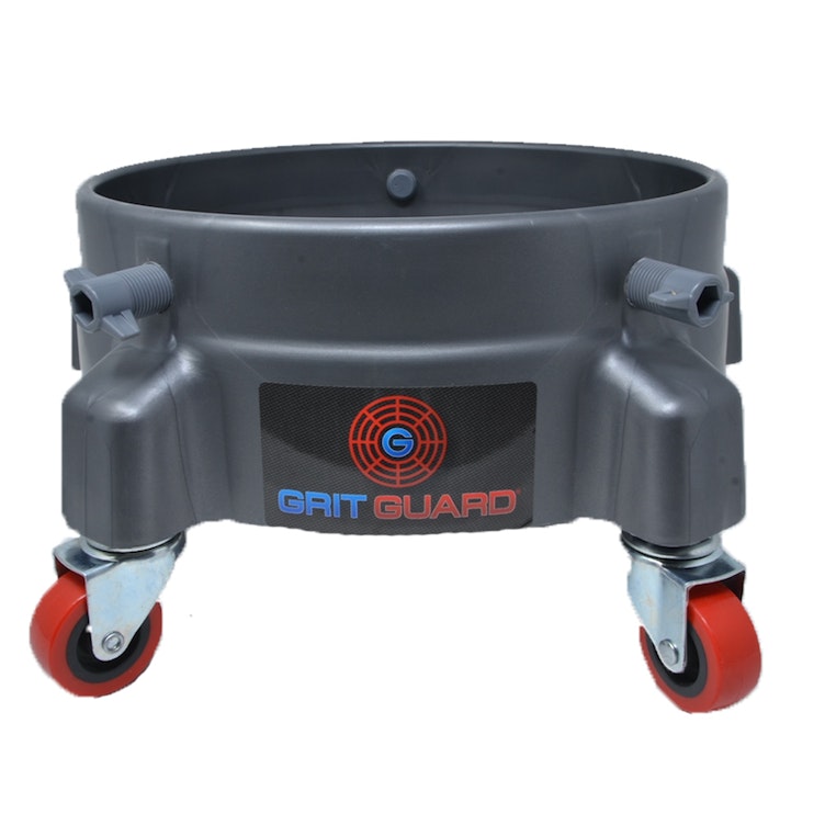 Grit Guard 5 Caster Bucket Dolly - Black