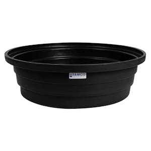 Black LLDPE Tamco® 1-Drum Drip Tray - 40-3/16" Dia. x 12" Hgt.