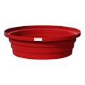 Red LLDPE Tamco® 1-Drum Drip Tray - 40-3/16" Dia. x 12" Hgt.