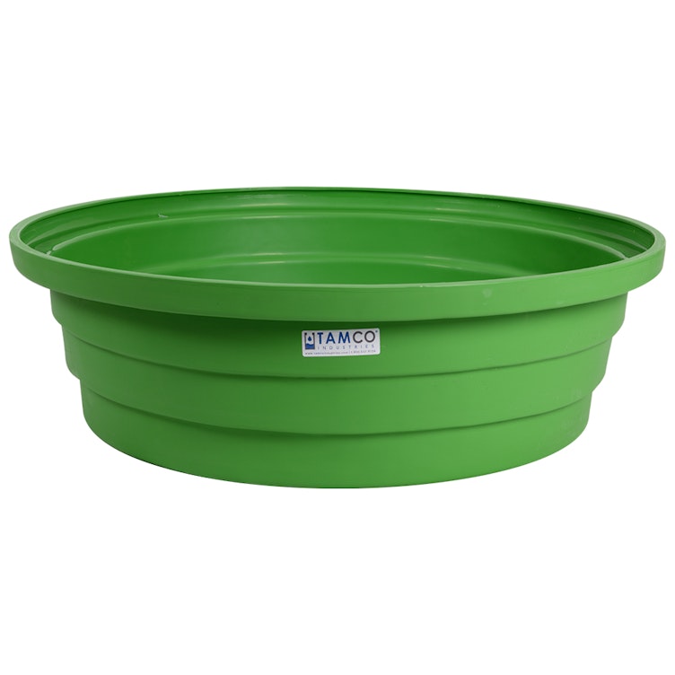 Green LLDPE Tamco® 1-Drum Drip Tray - 40-3/16" Dia. x 12" Hgt.
