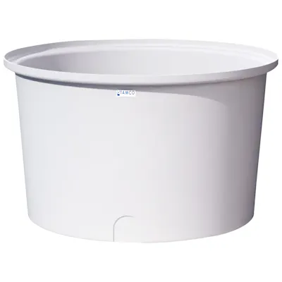 300 Gallon Natural Round Tamco® Containment Tank - 60-1/2" Dia. x 36-1/4" Hgt.