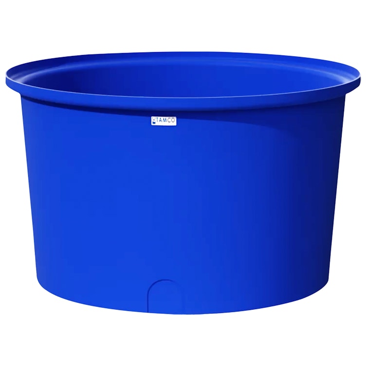 300 Gallon Blue Round Tamco® Containment Tank - 60-1/2" Dia. x 36-1/4" Hgt.