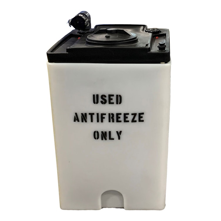 120 Gallon Natural Square Double Wall Waste Antifreeze Tank - 32" L x 32" W x 50" Hgt.