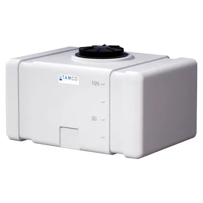 100 Gallon Natural Tamco® Bulk Utility Tank with 12-1/2" Lid - 42-1/2" L x 30-1/2" W x 26-1/4" Hgt.