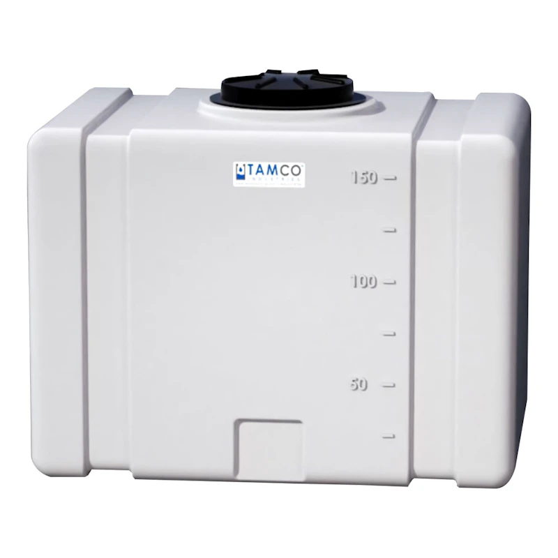 150 Gallon Natural Tamco® Bulk Utility Tank with 12-1/2" Lid - 42-1/2" L x 30-1/2" W x 35-1/4" Hgt.