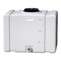 150 Gallon Natural Tamco® Bulk Utility Tank with 12-1/2" Plain Lid & 2" FNPT Bulkhead Fitting - 42-1/2" L x 30-1/2" W x 35-1/4" Hgt.