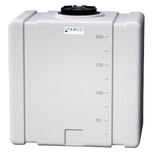200 Gallon Natural Tamco® Bulk Utility Tank with 12-1/2" Plain Lid - 42-1/2" L x 30-1/2" W x 45-1/4" Hgt.