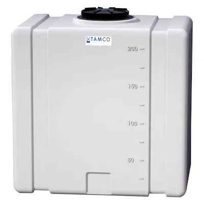 200 Gallon Natural Tamco® Bulk Utility Tank with 12-1/2" Lid - 42-1/2" L x 30-1/2" W x 45-1/4" Hgt.