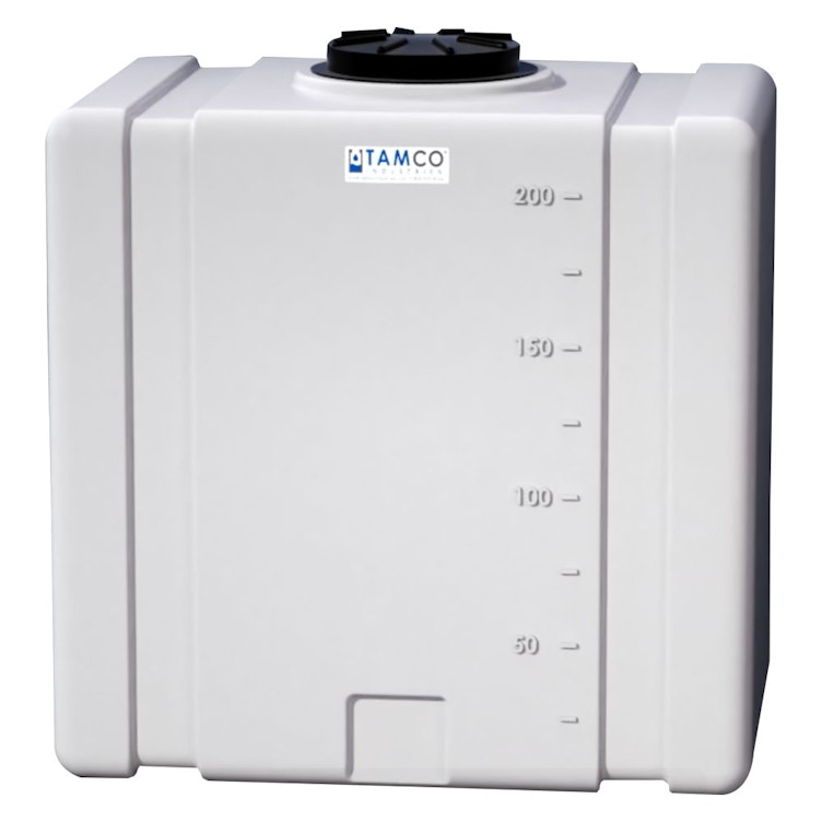 200 Gallon Natural Tamco® Bulk Utility Tank with 12-1/2" Plain Lid - 42-1/2" L x 30-1/2" W x 45-1/4" Hgt.