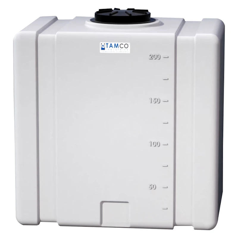 200 Gallon Natural Tamco® Bulk Utility Tank with 12-1/2" Lid - 42-1/2" L x 30-1/2" W x 45-1/4" Hgt.