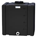 200 Gallon Black Tamco® Bulk Utility Tank with 12-1/2" Plain Lid & 2" FNPT Bulkhead Fitting - 42-1/2" L x 30-1/2" W x 45-1/4" Hgt.
