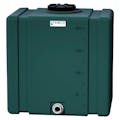 200 Gallon Forest Green Tamco® Bulk Utility Tank with 12-1/2" Plain Lid & 2" FNPT Bulkhead Fitting - 42-1/2" L x 30-1/2" W x 45-1/4" Hgt.
