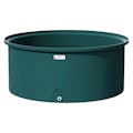 125 Gallon Forest Green Round Tamco® Containment Tank with 3/4" Drain - 48" Dia. x 20-1/4" Hgt.