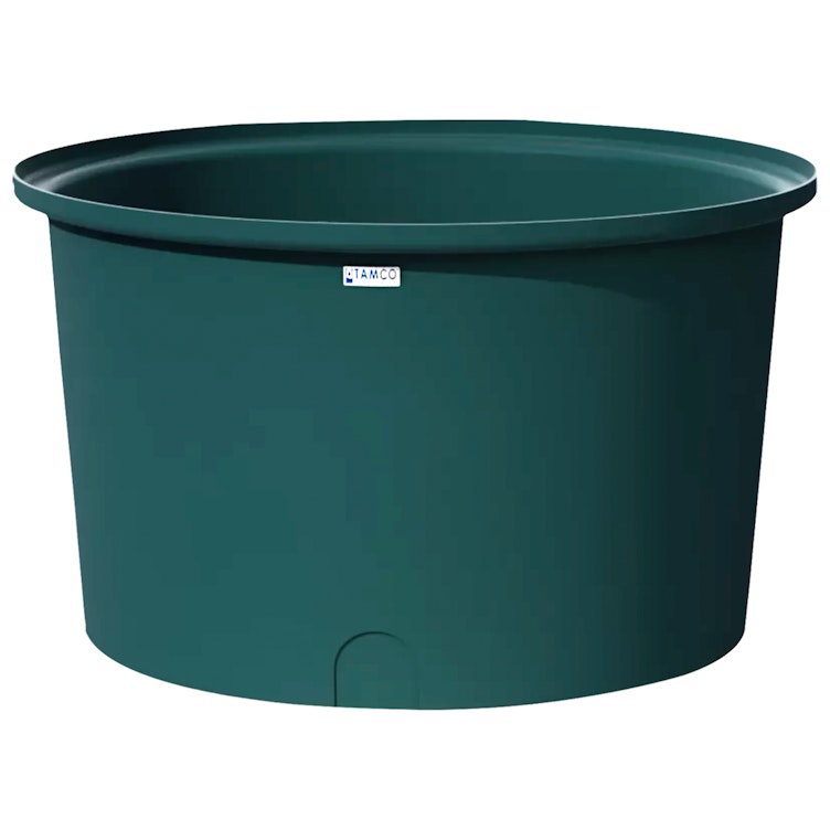 300 Gallon Forest Green Round Tamco® Containment Tank - 60-1/2" Dia. x 36-1/4" Hgt.