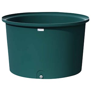300 Gallon Forest Green Round Tamco® Containment Tank with 3/4" Drain - 60-1/2" Dia. x 36-1/4" Hgt.