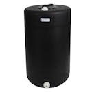 65 Gallon Tamco® Forest Green Water Storage Tank with 8" Lid & (2) 1" Fittings - 24" Dia. x 38" Hgt.