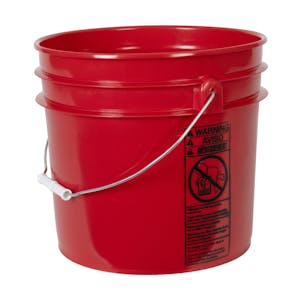 3-1/2 Gallon Red Bucket