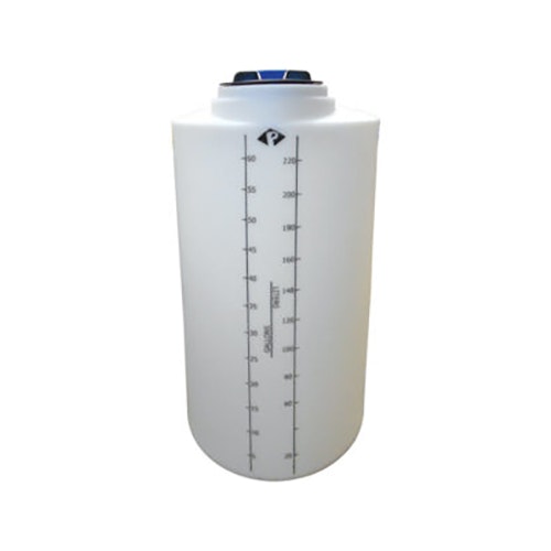 65 Gallon Natural MDLPE ProChem® Process Chemical Tank (1.5 Specific Gravity) with 8" Lid - 23" Dia. x 43" Hgt.