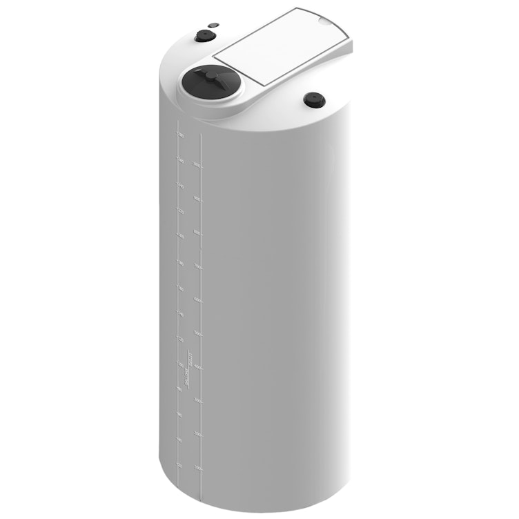 300 Gallon Natural MDLPE ProChem® Process Chemical Tank (1.9 Specific Gravity) with 8" Lid - 34" Dia. x 85" Hgt.