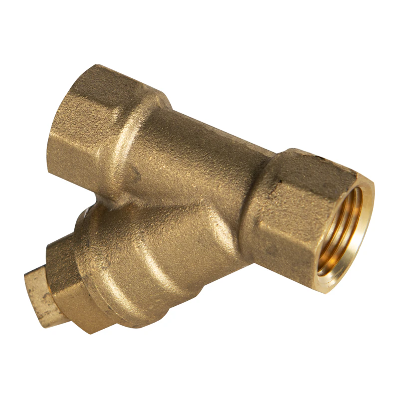 3/8" FNPT Forged Brass Y-Strainer with 50 Mesh Screen