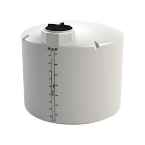 1000 Gallon Tan XLPE ProChem® Process Chemical Tank (1.9 Specific Gravity) with 16" Lid - 73" Dia. x 68" Hgt.